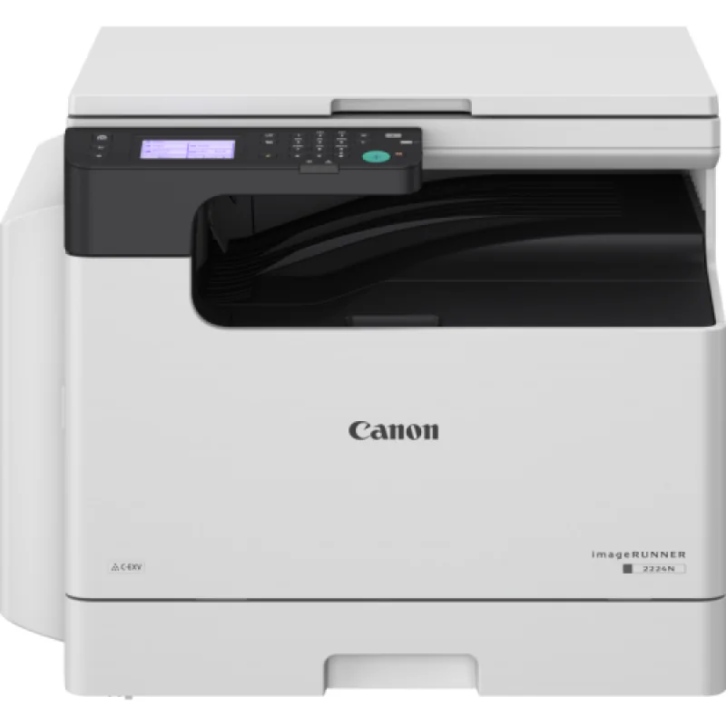 CANON IR2224N II A3 MONO LASER MFP, Format A3, Functii: Print, copy, Scan, Procesor 1.2Ghz, Display 8.9cm, Memorie: 1.5GB ram, Storage: 4GB eMMC, Duplex automat, Capacitate hartie: Standard 350 coli, max. 600 coli, Viteza printare: 24ppm (A4), 11ppm