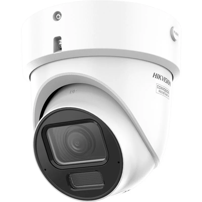 Camera de supraveghere IP Turret 6MP Hikvision DS-2CD2H66G2H- IZSY(2.8-12MM)(EF), lentila varifocala 2.8-12mm, iluminare min: Color: 0.0008 Lux @ (F1.2, AGC ON),B/W: 0 Lux cu IR 40m, interfata audio: 1/1, alarma: 1/1, slot card de memorie: