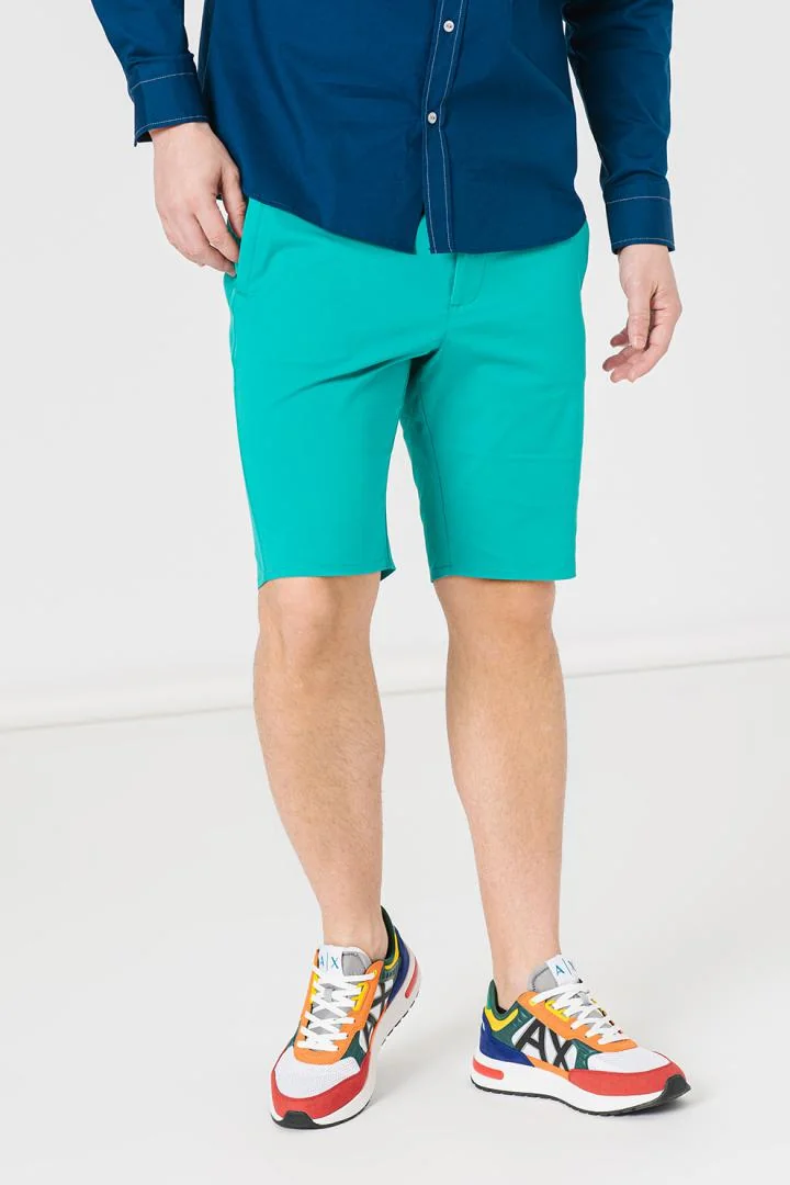 PANTALONI SCURT CASUAL BARBATI GREEN S Pegas