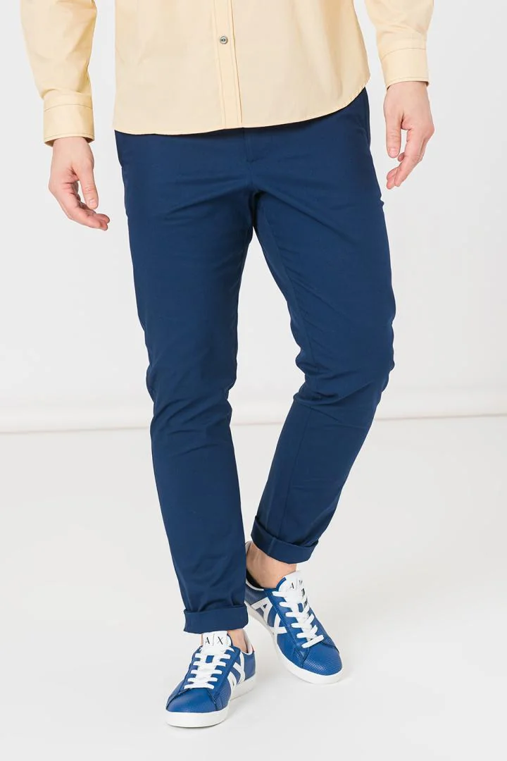 PANTALONI LUNG CASUAL BARBATI NAVY L Pegas