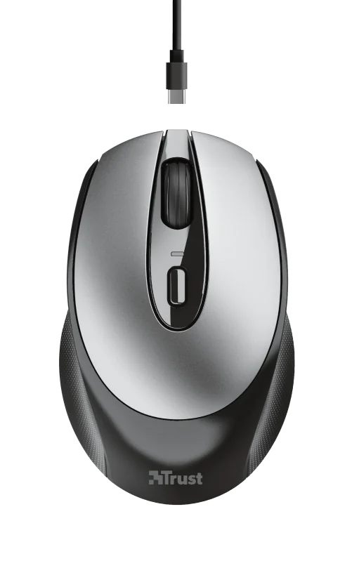 Mouse Trust Zaya, Wireless, negru