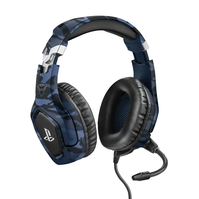 Casti cu microfon Trust GXT 488 FORZE-B GAMING HEADSET PS4, albastru