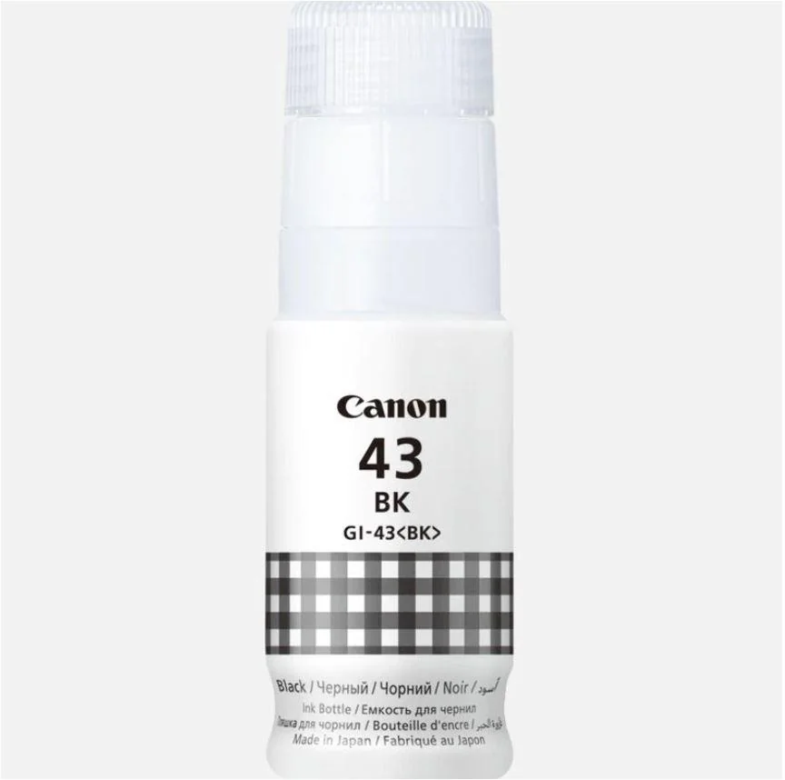 Cartus cerneala Canon GI-43 BK, culoare negru, capacitate 3800 pagini,60ml,pentru Canon Pixma G540, G640.