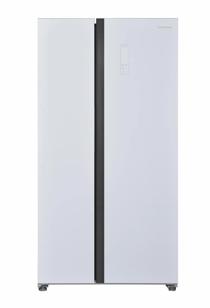 Side by Side HEINNER HSBS-H442NFGWHE++, No Frost, 442 L, Clasa E, Sticla alba Heinner