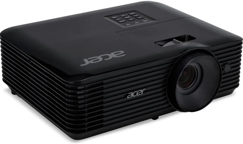 Proiector Acer X1228H, XGA 1024*768, up to WUXGA 1920*1200, 4500 lumeni, DLP 3D ready, 4:3/ 16:9, 20.000:1, dimensiune maxima imagine 300", distanta maxima de proiectie 11.8 m, boxa 3W, lampa 6.000 ore/ 15.000 ore Ecomode, 24-32 dB, 2.8 kg, D-sub, HDMI,
