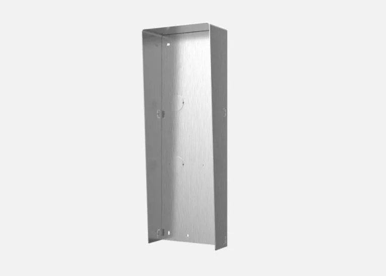 Protectie ploaie pentru 3 module de videointerfon Hikvision DS-KABD8003- RS3/S, material otel inoxidabil, montaj aplicat, dimensiuni: 116.4 Ć 325.8 Ć 58 mm, greutate: 702.3 g
