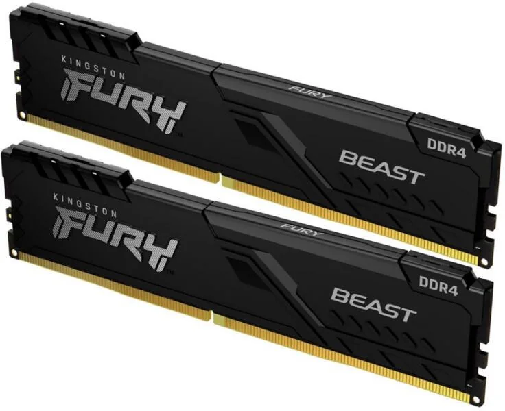 Memorie RAM Kingston DDR4 16GB 3200Mhz CL16 1.35V Dual Channel Kit Fury Beast Black XMP Kingston