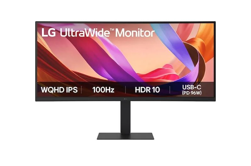 Monitor LG 34" 34U650A-B.AEU, Curvature: 3800R, Diagonal (inch): 34, Diagonal (cm): 86, Aspect ratio: 21:9, Panel: WQHD, Resolution: 3440x1440, Refresh Rate: 100Hz, Response time GtG: 5ms, Brightness (max): 300 cd/m², Contrast (static) : 1000:1, Viewing