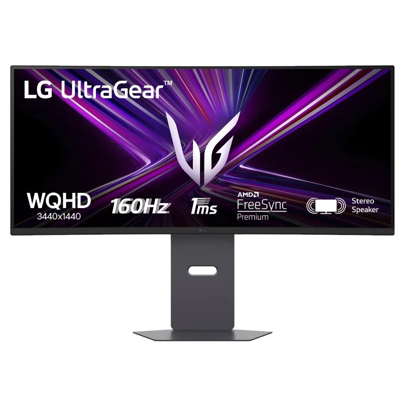 Monitor LG 34" 34G600A-B.AEU, Curvature: 1800R, Diagonal (inch): 34, Diagonal (cm): 86, Aspect ratio: 21:9, Panel: WQHD, Resolution: 3440x1440, Refresh Rate: 160Hz, Response time MPRT: 1ms, Brightness (max): 300 cd/m², Contrast (static) : 4000:1, Viewing
