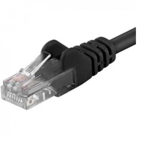 Patchcord UTP RJ45-RJ45 Cat.6 0.5m negru, UTP-6-0.5-BK, pachcord din cupru Other