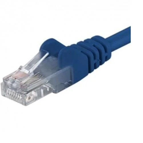 Patchcord UTP RJ45-RJ45 Cat.5e 0.5m albastru,UTP-5E-0.5-BL, pachcord din cupru Other