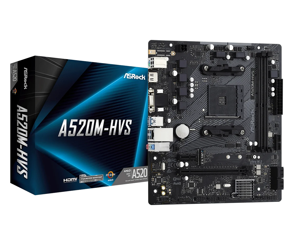 Placa de bază ASRock A520M-HVS AM4