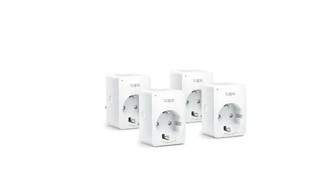 TP-Link MINI SMART WI-FI SOCKET TAPO P100 (2-PACK), Protocol: IEEE 802.11b/g/n, Bluetooth 4.2 (for onboarding only), 2.4 GHz, Android 4.4 or higher, iOS 9.0 or higher, AC 220-240 V~50/60 Hz 10 A, Maximum Load, 2300 W, 10 A.