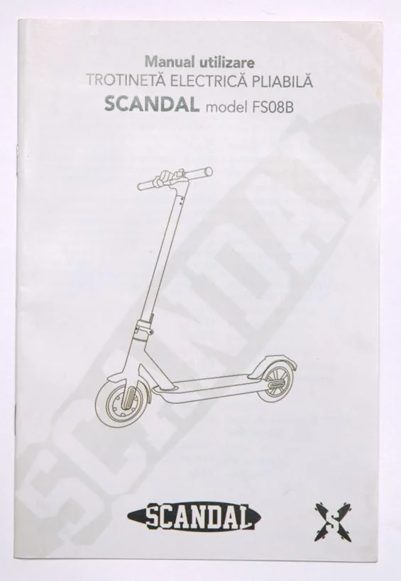 MANUAL UTILIZATOR TROTINETA FS08B Pegas