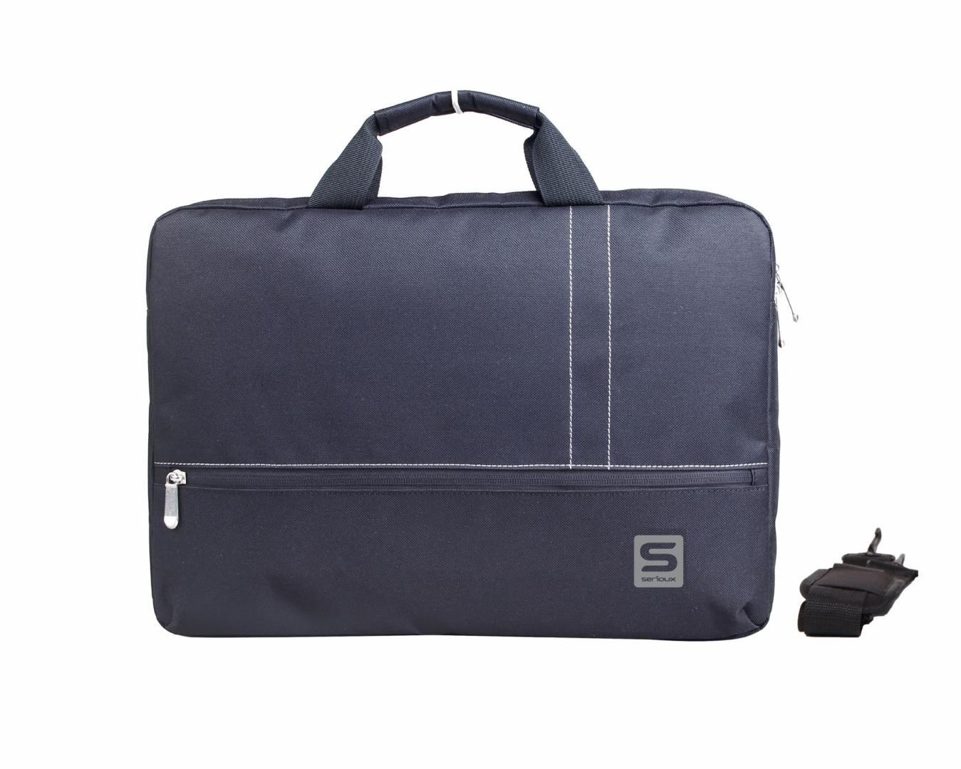 Geanta notebook Serioux, SRX-8915, dimensiuni: 42 x 4.5 x 29.5 cm, compartiment laptop: max 15.6", curea de umar ajustabila,