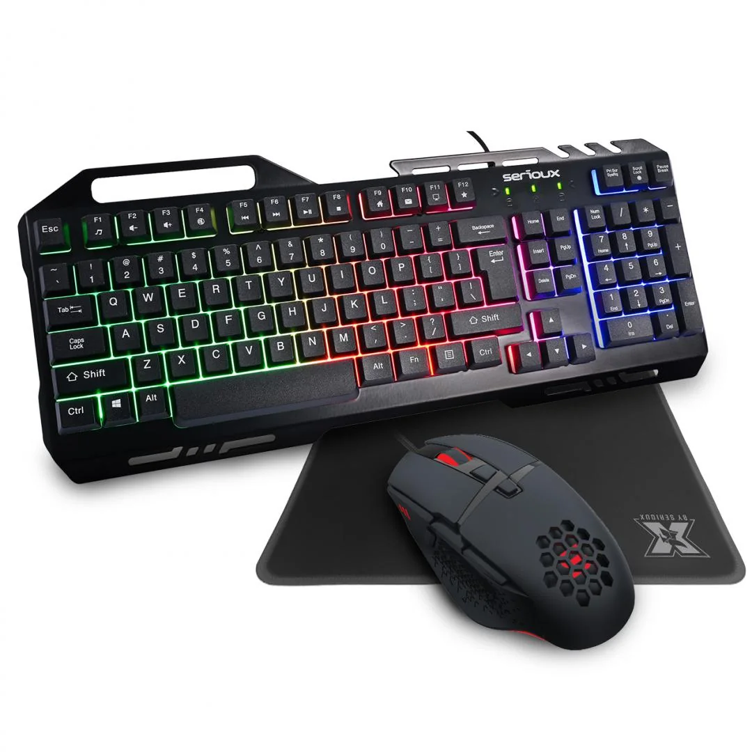 Kit gaming Serioux Tobis 3 in 1 periferice tastatura
