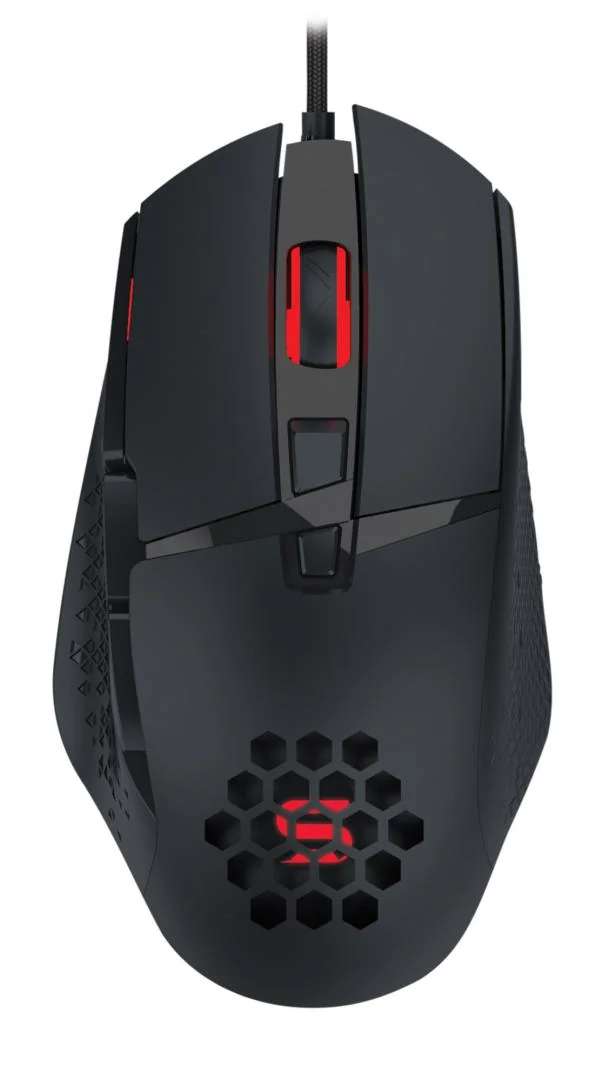 Mouse gaming Serioux Tobis, Senzor Sunplus 192, 1000-6400 DPI, switch HUANO, pana la 20 milioane de click-uri, 8 Butoane, 3 moduri de iluminare RGB, cablu USB 1.5M, plug and play, compatibil cu Windows 2000/XP/9X/VISTA/7/8/10