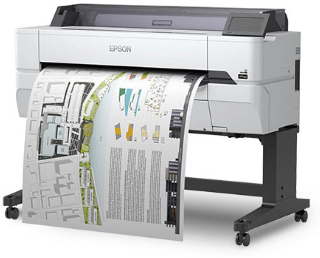 Plotter Epson Surecolor SC-T5405 36", format A0, 4 culori, rezolutie maxima printare 2.400 x 1.200 dpi, cerneala Epson Ultrachrome XD2, Memorie 1Gb, Limbaje de printare: ESC/P-R, HP-GL2, RTL, Ecran tactil, interfata: USB 3.0, Interfaţă Gigabit Ethernet,