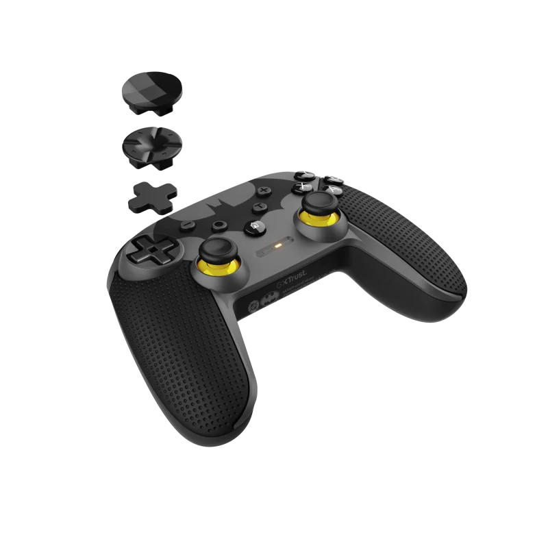 Controller wireless Trust GXT 542BM Muta, conectivitate bluetooth sau port USB-A pentru conexiune wireless, port USB-C pentru conexiune prin fir, negru