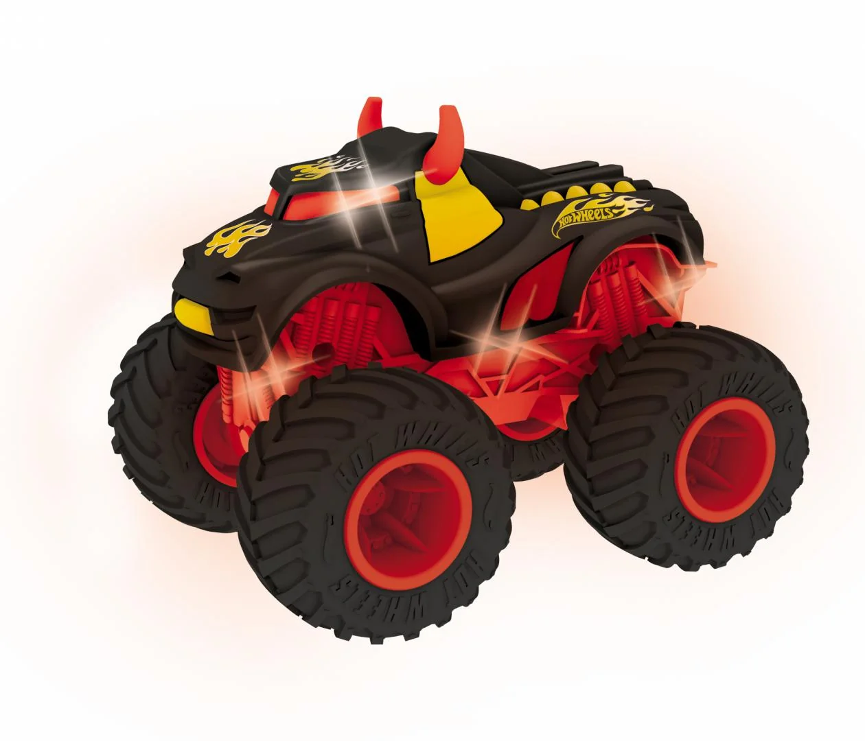 MASINA CU LUMINI SI SUNETE, REV TREDZ ROSU, HOT WHEELS Mondo