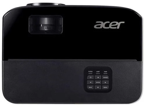 Proiector ACER X1123HP, DLP, 3D Ready, SVGA 800x600, up to WUXGA 1920x 1200, 4000 lumeni, 20000:1, 4:3 nativ, 16:9 compatibil, dimensiune maxima imagine 300", distanta maxima de proiectie 12 m, boxa 3W, lampa 5000 ore/ 15000 ore, D-sub, composite/ RCA,