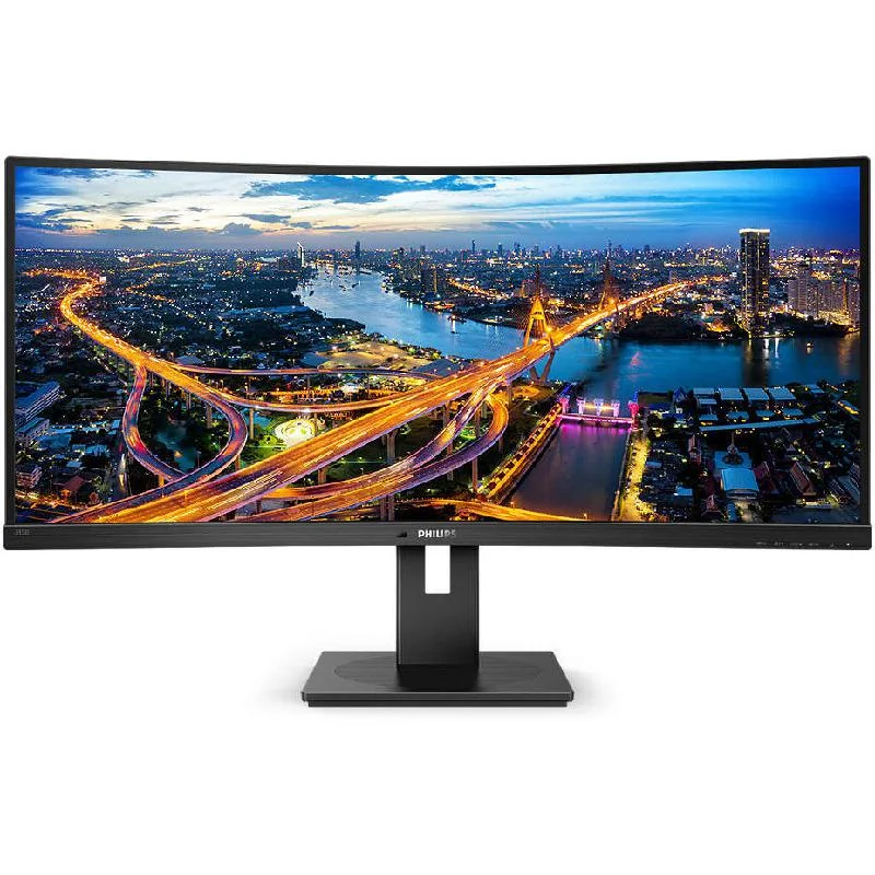 Monitor Philips 34" 345B1C/00, Curvature: 1500R, Diagonal (inch): 34, Diagonal (cm): 86, Aspect ratio: 21:9, Panel: VA, Resolution: 3440x1440, Refresh Rate: 100Hz, Response time GtG: 5ms, Brightness (max): 300 cd/m², Contrast (static) : 3000:1, Contrast