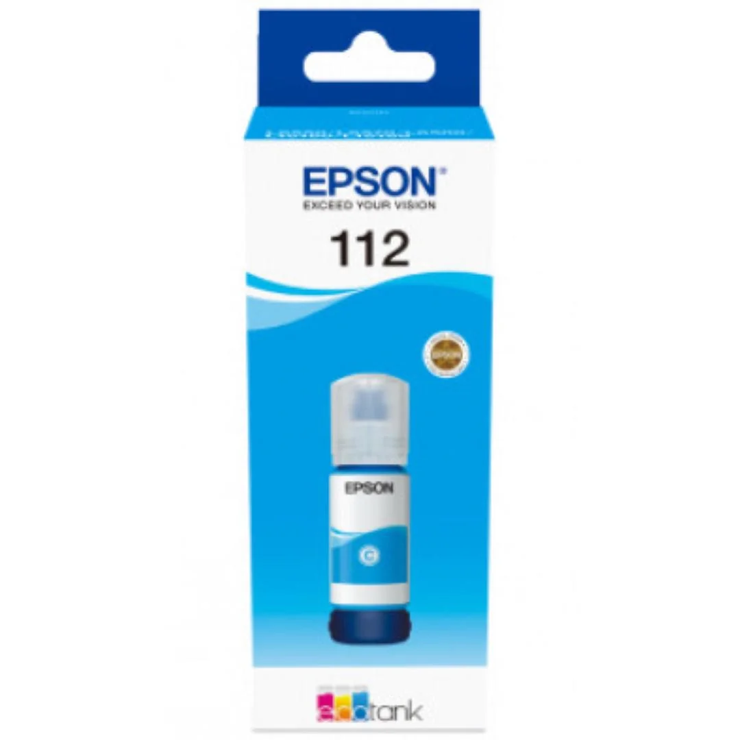 Cartus cerneala Epson 112 ECOTANK , pigment cyan, capacitate 70ml, pentru L6570. Epson