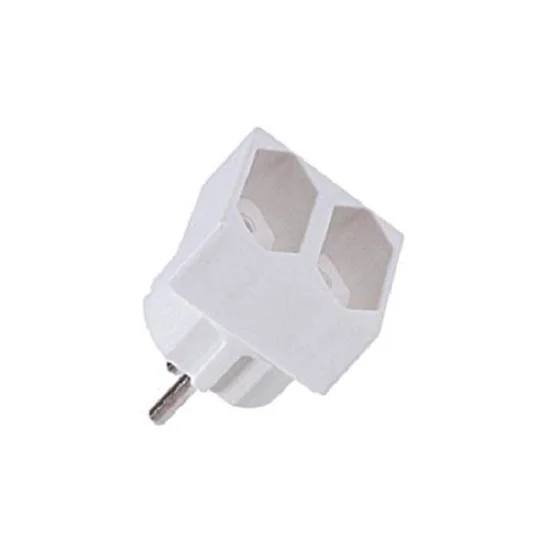 Stecker dublu Bachmann, 2 prize, 230V, 2.5A, culoare alba Bachmann