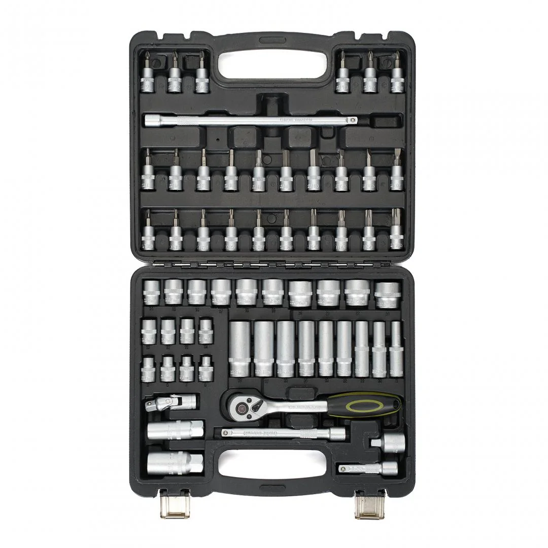 TRUSA 61 PIESE 3/8" CR-V Heinner