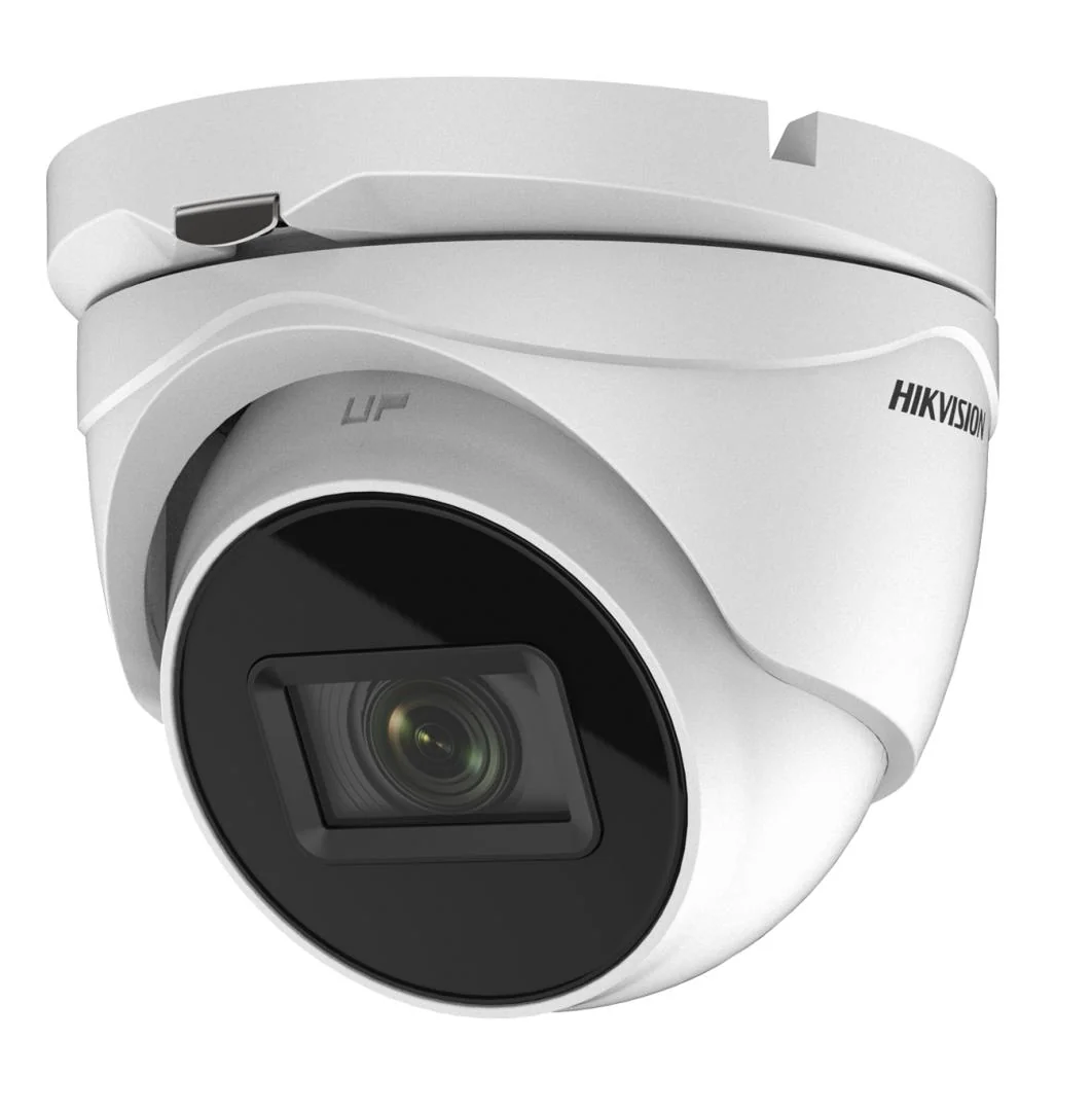 Camera supraveghere Hikvision TURRET DS-2CE79H8T-AIT3ZF(2.7- 13.5mm); 5MP; Ultra-low light; 5 MP CMOS; rezolutie: 2560 × 1944@20fps; iluminare: 0.003 Lux @ (F1.2, AGC ON), 0 Lux with IR; lentila varifocala motorizata: 2.7-13.5mm, distanta IR: 60m, Smart
