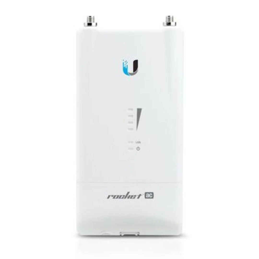 Acess Point Ubiquiti Rocket R5AC-LITE, WLAN access point 450 Mbit/s White, Procesor: MIPS 74Kc, Memorie: 128 MB DDR2 SDRAM, Flash: 16 MB NOR FLASH, Protocol wireless: 802.11ac, airMAX ac, WPA2 AES, Dimensiuni: 162 x 84 x 37 mm, Alimentare: PoE gigabit