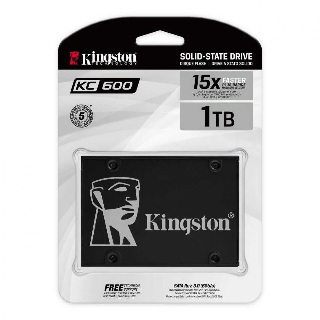 SSD Kingston  KC600, 1TB, 2.5", SATA III Kingston