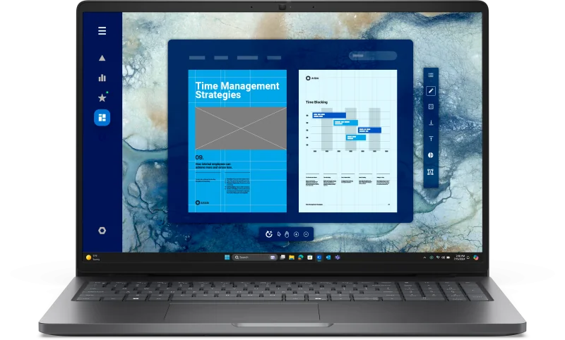 Laptop Business DELL Pro 16, cu procesor Intel Core 5 120U, 16'' IPS Full HD+, 16 GB DDR5, 256 GB SSD, Intel Graphics, Windows 11 Pro