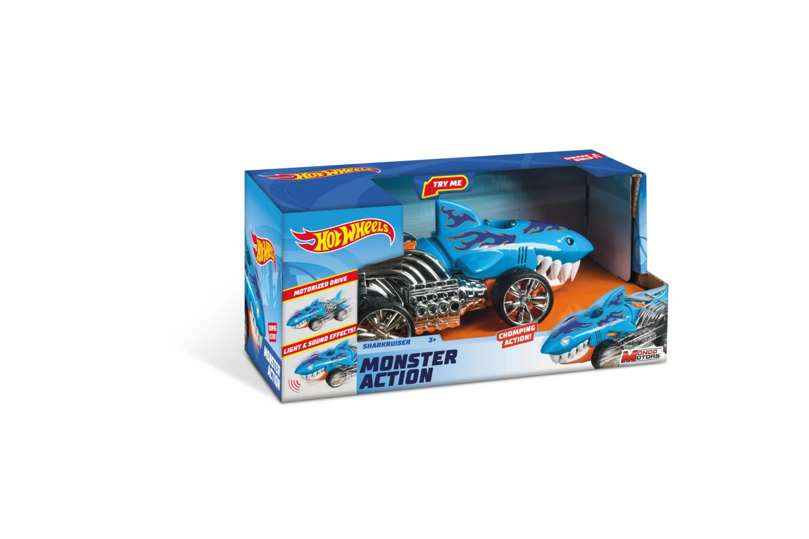 MASINA CU LUMINI SI SUNETE, SHARKRUISER, HOT WHEELS Mondo