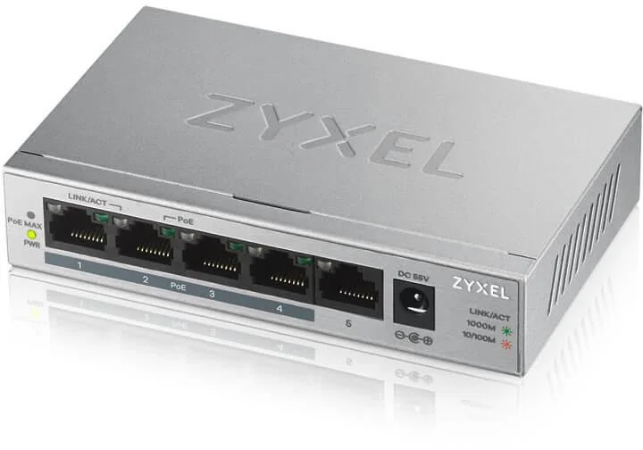 Switch Zyxel GS1005-HP, 5 Port, 10/100/1000 Mbps