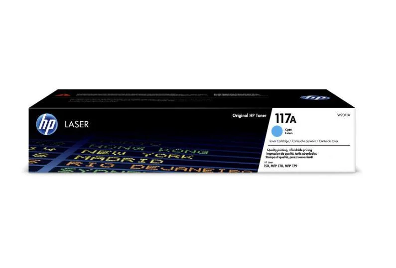 Toner HP W2071A, cyan, 700 pag, HP Color Laser 150a, HP Color Laser 150nw, HP Color Laser MFP 178nw, HP Color Laser MFP 179fnw. HP