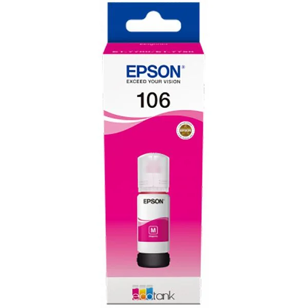 Cartus cerneala Epson 106 ECOTANK , magenta, capacitate 70ml, pentru L7160, L7180. Epson