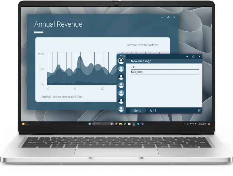 Laptop Business DELL Pro 14, cu procesor Ryzen AI 7 PRO 350, 14'' IPS, 16 GB DDR5, 512 GB SSD, AMD Radeon 860M, Windows 11 Pro