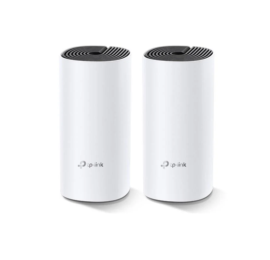 TP-Link Sistem Mesh Wi-Fi pentru întreaga casă AC1200, DECO M4(2-PACK); Procesor: Quad-core CPU; Interfață: 2 Gigabit Ethernet Ports (WAN/LAN auto-sensing) per Deco unit; 2 internal dual-band antennas per Deco unit; Flash: 16 MB; SDRAM: 128 MB; Standarde