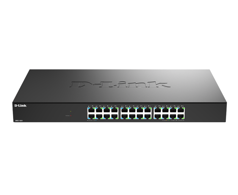 D-Link DMS-1024. Switch type: Unmanaged. Basic switching RJ-45 Ethernet ports type: 2.5G Ethernet (100/1000/2500), Basic swit