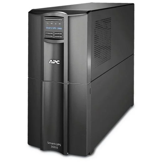 UPS APC Smart-UPS SMT line-interactive / sinusoidala 3000VA / 2700W 8conectori C13 1 conectori C19, baterie RBC55, optional extinderegarantie cu 1/3 ani (WBEXTWAR1YR-SP-04/WBEXTWAR3YR-SP-04)with Smart Conect,3 ani garantie echipament si 2 ani garantie