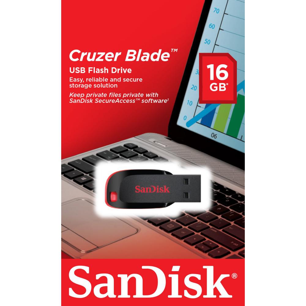 Memorie USB Flash Drive SanDisk Cruzer Blade, 16GB, USB 2.0 | Altamag.ro