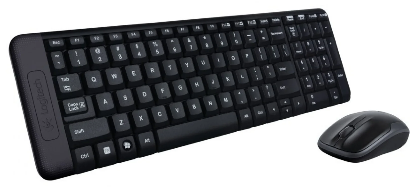 Kit tastatura + mouse Logitech MK220, tastatura fara fir standard, mouse optic, negru Logitech