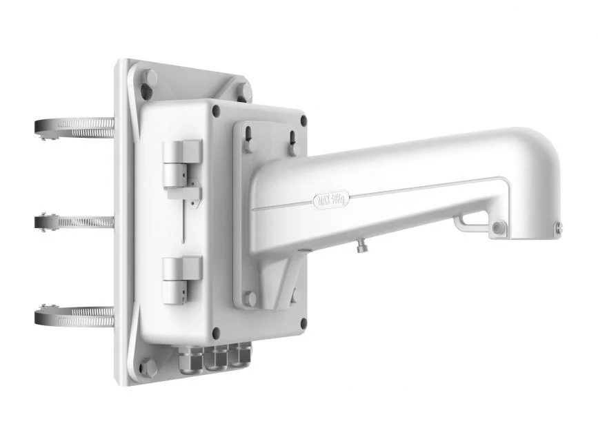 Suport de montaj pe stalp cu doza de conexiuni pentru camere PTZ Hikvision DS-1602ZJ-BOX-POLE Hikvision