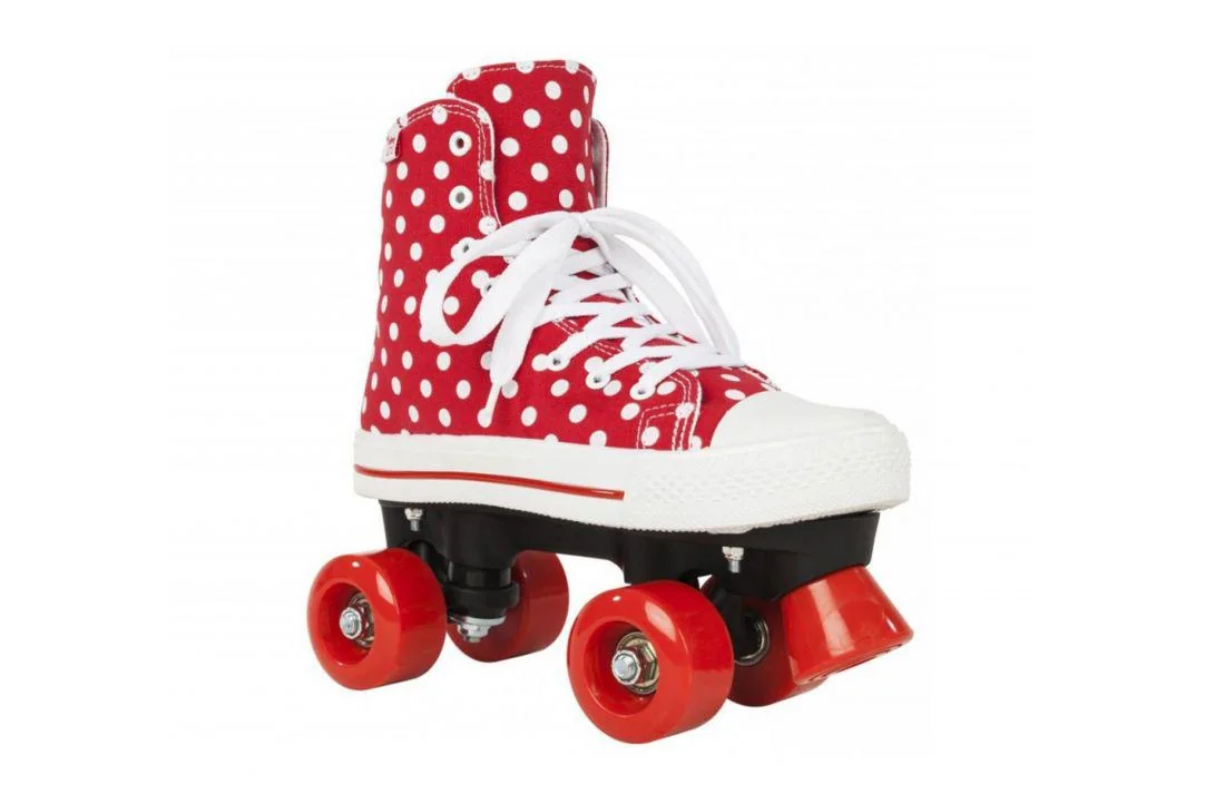 ROLE ROOKIE CANVAS HIGH POLKA DOTS 35 ROSU ALB Pegas