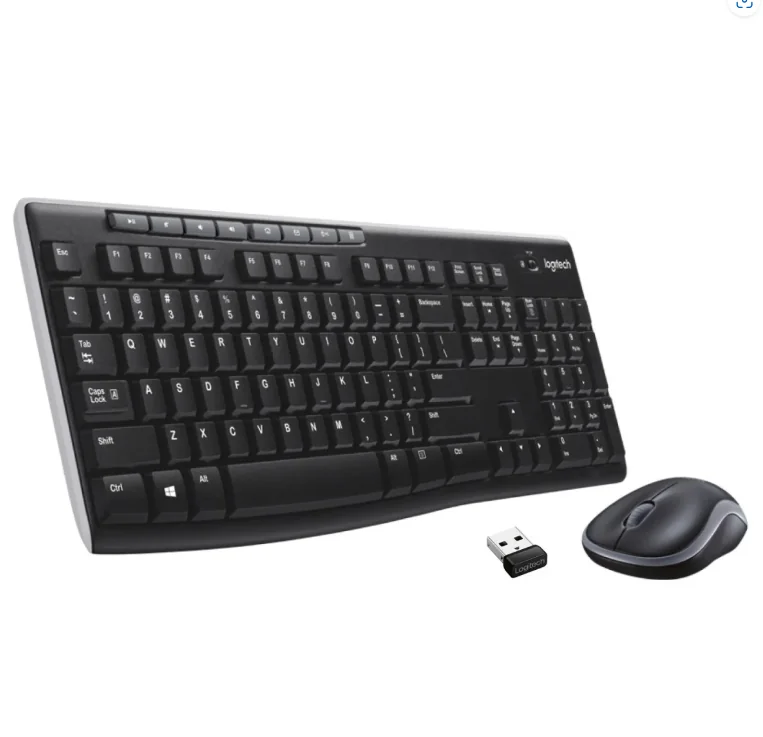 Kit Logitech Wireless Mk270, Usb, Black, 920-004508 Logitech