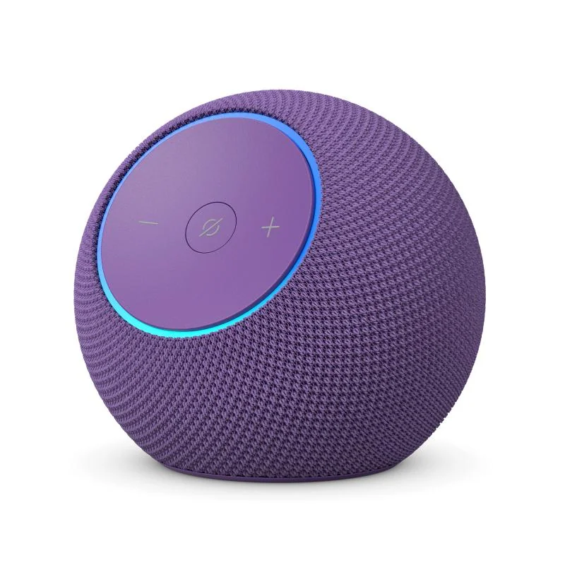 Amazon Echo Dot Max. Virtual assistant: Amazon Alexa, Shape: Spheric, Product colour: Purple. Connectivity technology: Wireless, Wi-Fi standards: 802.11a, 802.11b, 802.11g, Wi-Fi 4 (802.11n), Wi-Fi 5 (802.11ac), Wi-Fi 6 (802.11ax), Wi-Fi 6E.... Power