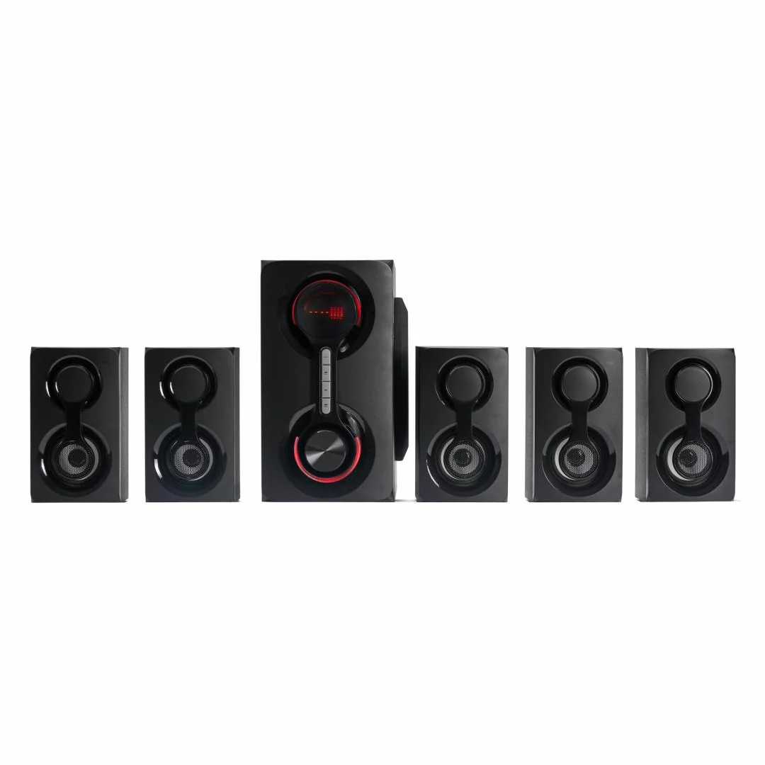 Boxe Serioux 5.1 SoundRise 51105W, putere totala 105W RMS, tip 5.1, sateliti 5 x 15W, subwoofer 30W, Conectivitate: Bluetooth, USB, AUX, SD, Radio FM, negre, SRXS-51105W