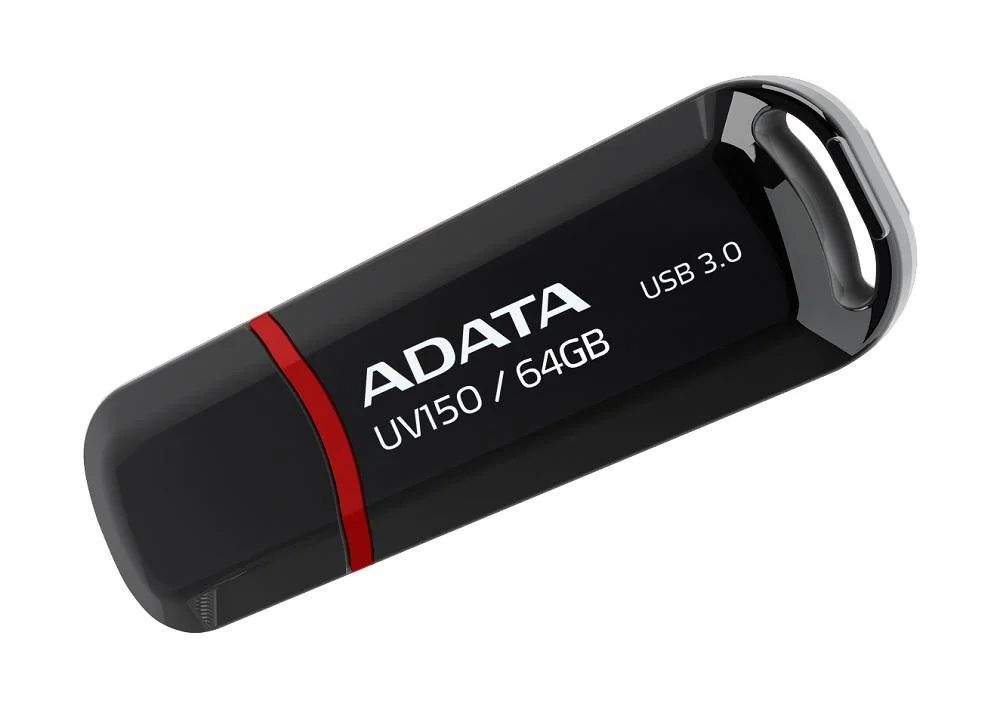 Memorie USB Flash Drive Adata UV150, 64Gb, USB 3.2, negru Adata