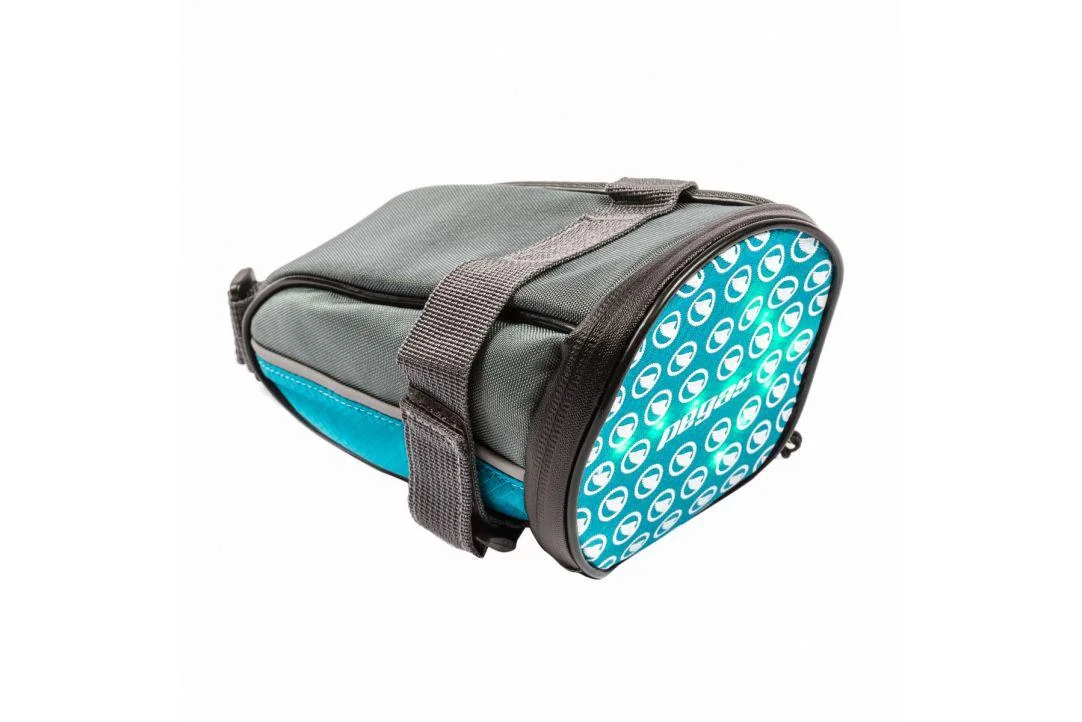 BORSETA SA PEGAS CU SEMNALZARE 30LED, CULOARE LED VERDE ROSU, BATERIE LITIU REINCARCABILA 650MAH, 180X120X110MM, GRI ALBASTRU Pegas